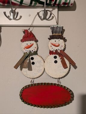 Metal Snowman Hanger
